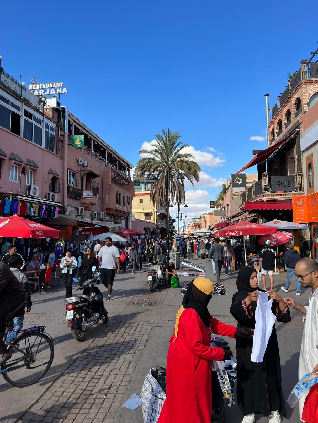 Ulica prema trgu Jemaa el-Fna