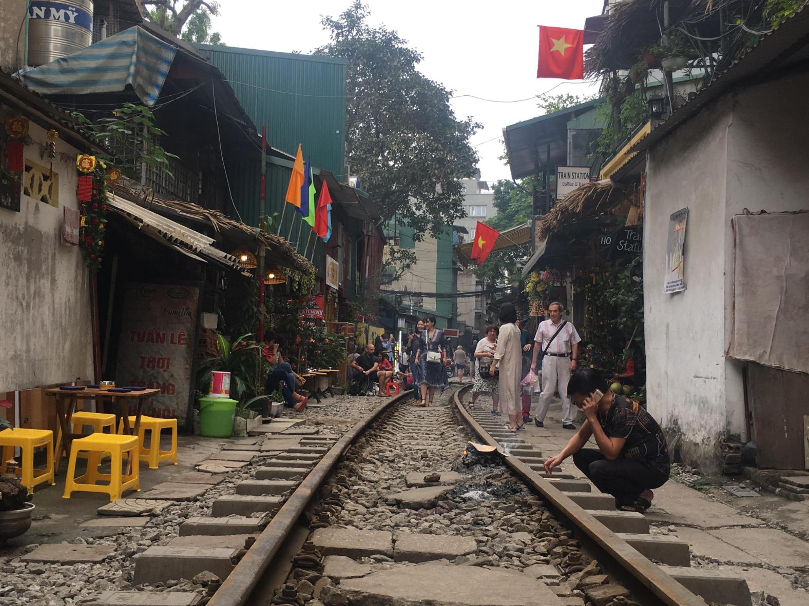 Train street Hanoi